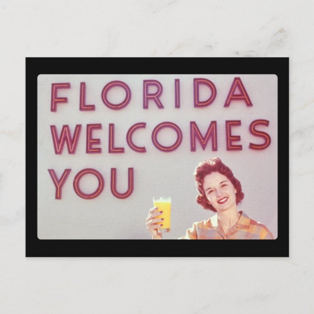 Florida Welcomes You Postcard (Front)