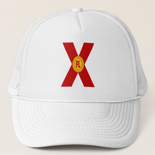 Florida White Trucker Hat (Front)