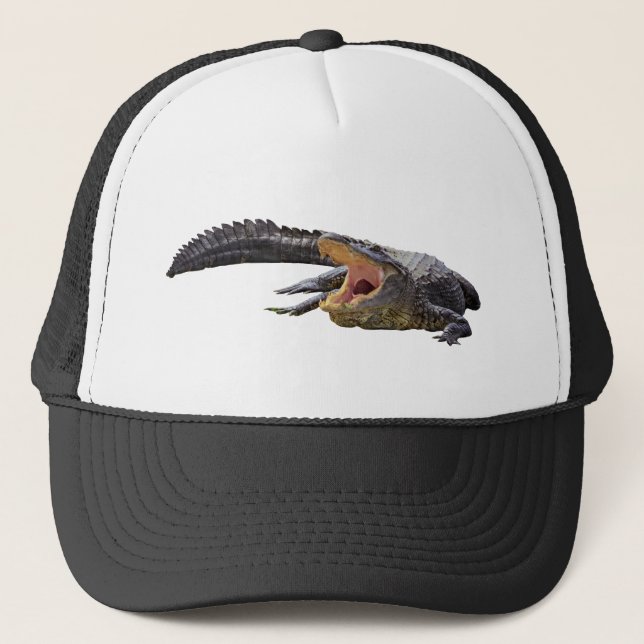Florida wildlife American alligator photography Trucker Hat (Front)