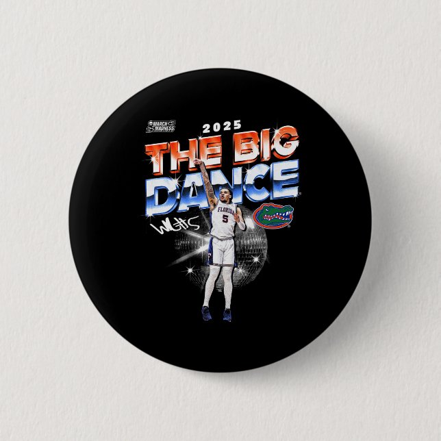 Florida Will Richard Ncaa Final Four 2025 Men's Sk Button (Front)