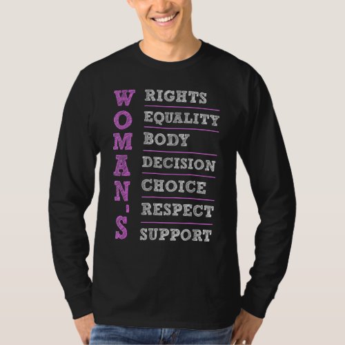 Florida Womens Rights Womans Body Choice Decisio T_Shirt