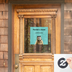 Florida's Closed Monkey Decal