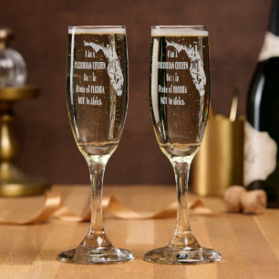 Floridian Citizen Champagne Flute