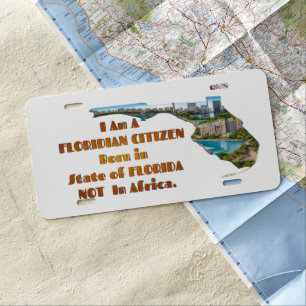 Floridian Citizen License Plate