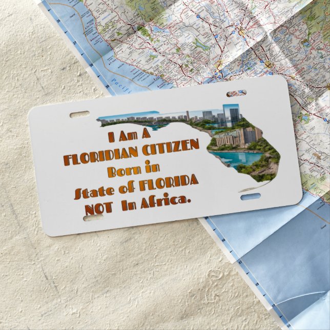 Floridian Citizen License Plate (In Situ)