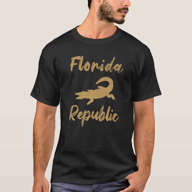 Floridian Native Florida Born Florida Republic T-Shirt (Front)