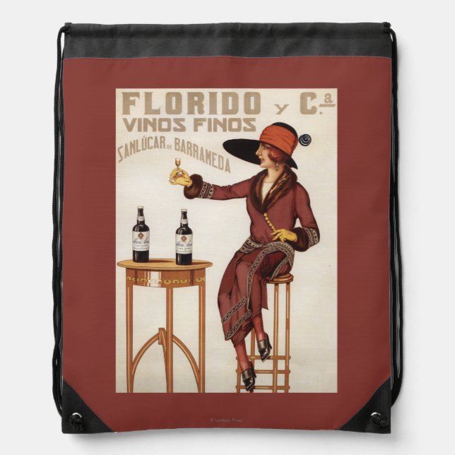Florido Vinos Finos - Sanlucar de Barrameda Drawstring Bag (Front)
