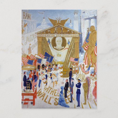 Florine Stettheimer The Cathedrals of Wall Street Postcard