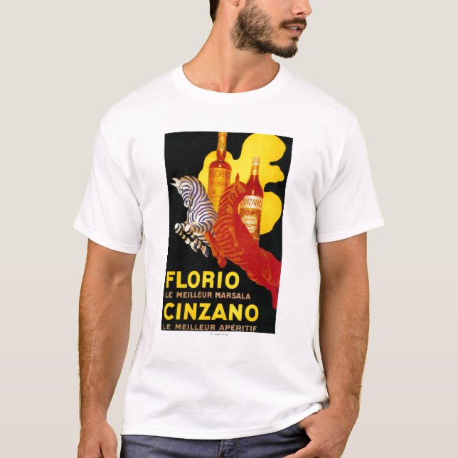 Florio Cinzano Vintage PosterEurope T-Shirt (Front)