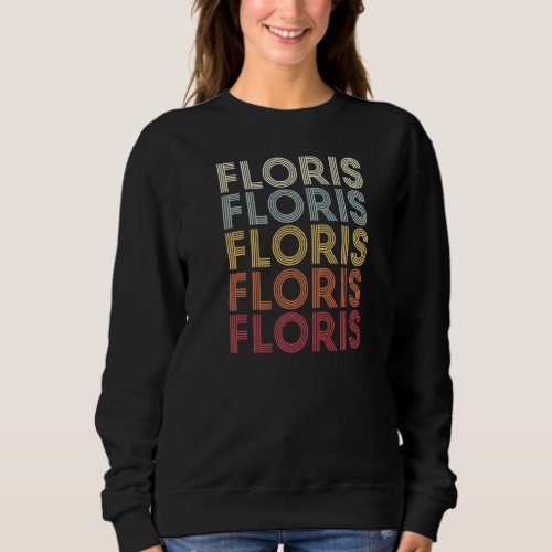 Floris Virginia Floris VA Retro Vintage Text Sweatshirt