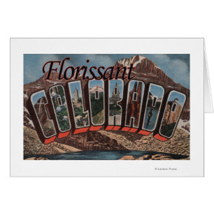 Florissant, Colorado - Large Letter Scenes Cards