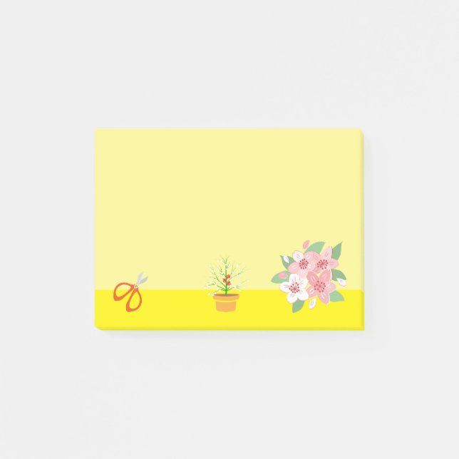 Florist Art 4 Post-it Notes (Front)