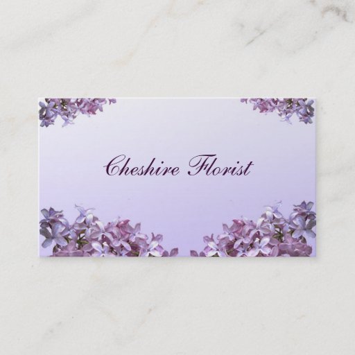 Customizable Florist Business Cards
