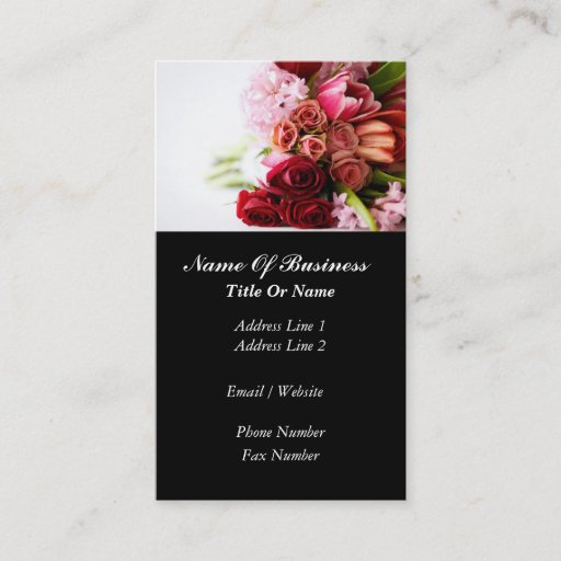 Customizable Florist Business Card