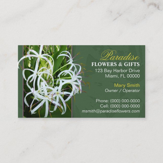 Florist Business Card (Front)
