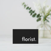 florist. business card (Standing Front)