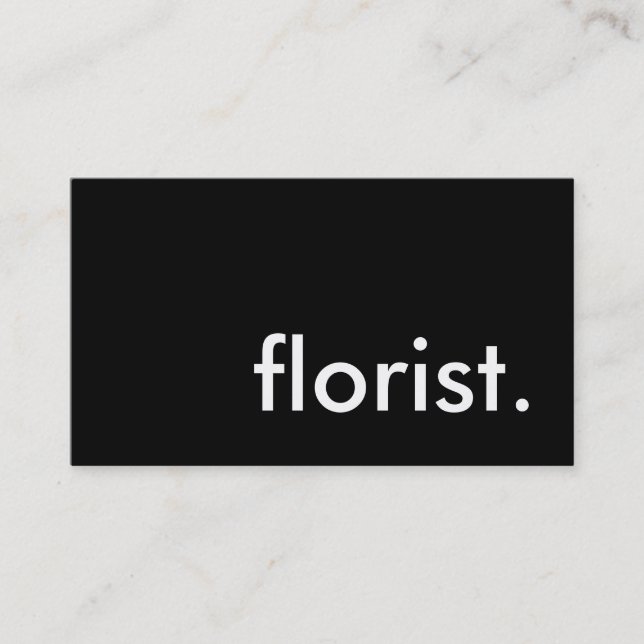 florist. business card (Front)