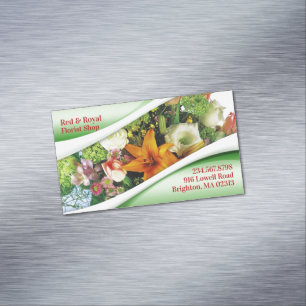 Florist Business Card Magnet
