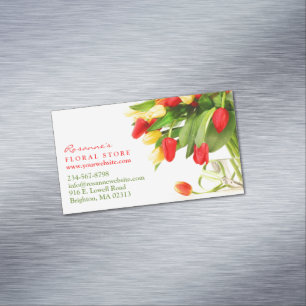 Florist Business Card Magnet
