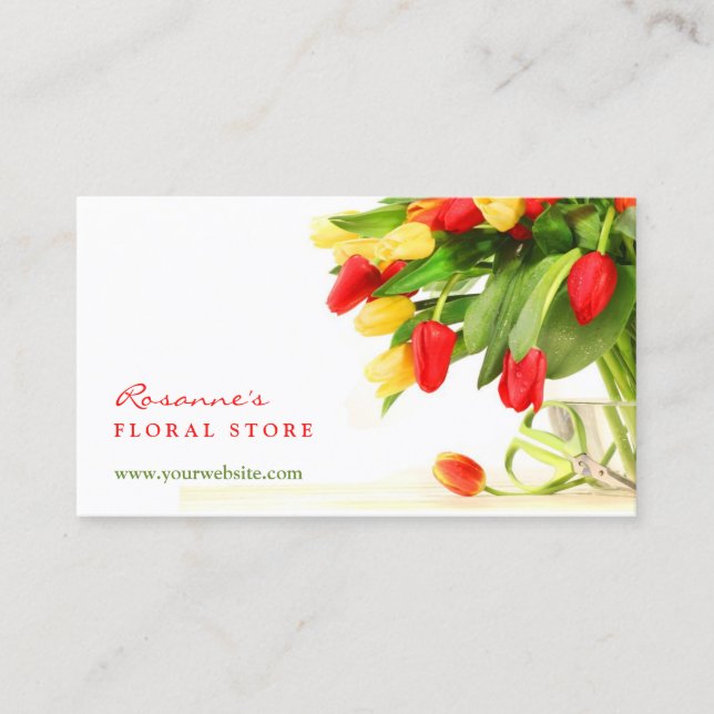 Florist Business Card Template (Front)