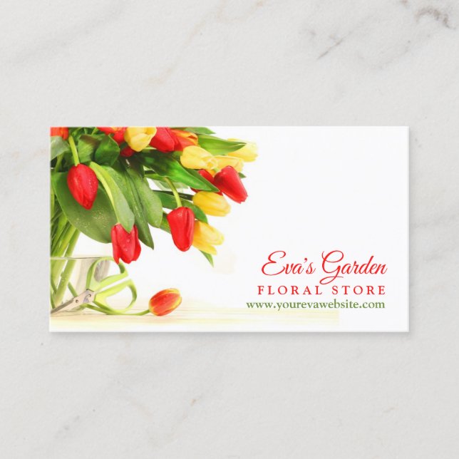 Florist Business Card Template (Front)