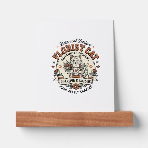 Florist Cat Florist Cat Vintage Vector Art Shirt D Picture Ledge