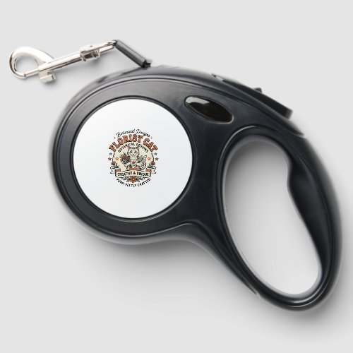 Florist Cat Florist Cat Vintage Vector Art Shirt D Retractable Pet Leash