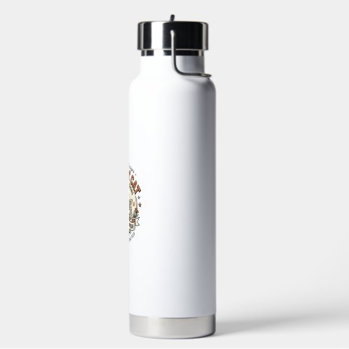Florist Cat Florist Cat Vintage Vector Art Shirt D Water Bottle