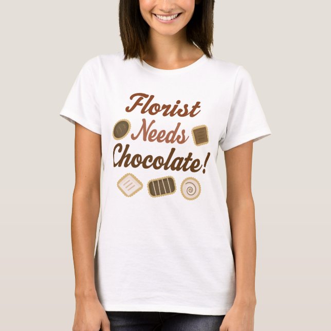 Florist Chocolate T-Shirt (Front)