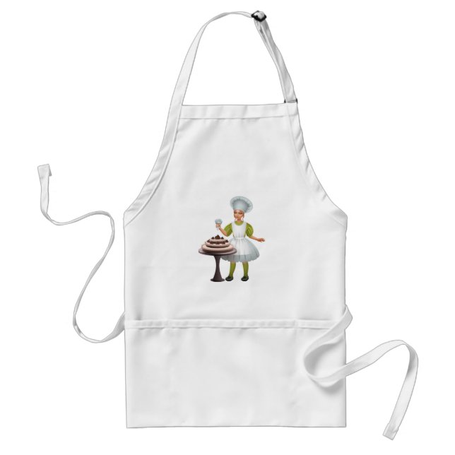 florist cook adult apron (Front)