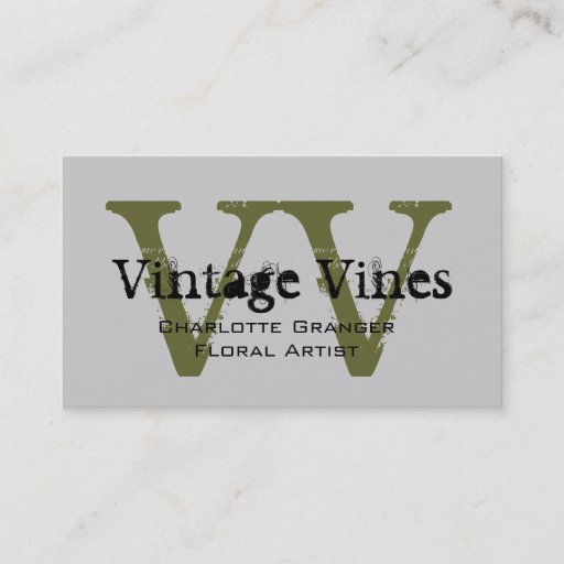 Customizable Florist Customizable Business Card