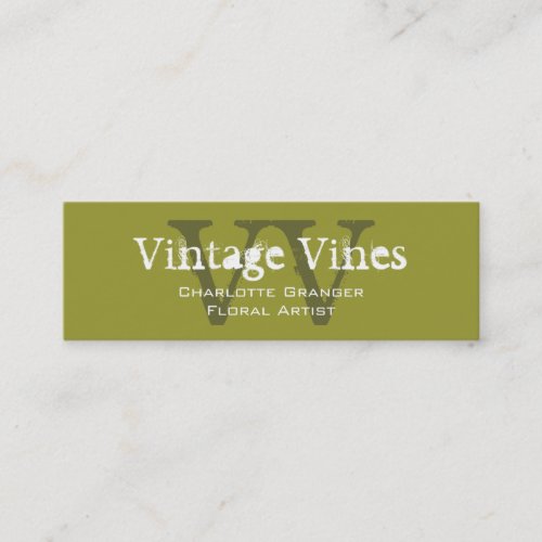 Florist Customizable Business Card Monograms