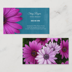 Florist Designer Fuscha Daisies Business Card