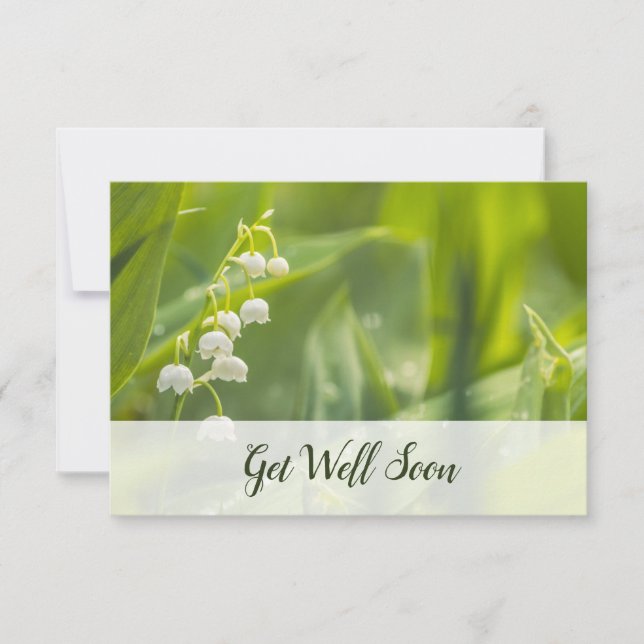 🌸 Florist Edition 🌿Floral Photo 'Get Well Soon' Note Card (Front)