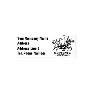 Florist Flower Seller Shop Self-inking Stamp