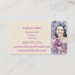 Florist Flower Vendor Farmer's Market Business Card