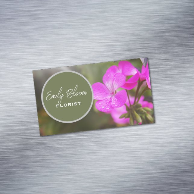 Florist, Flowers  Business Card Magnet (In Situ)