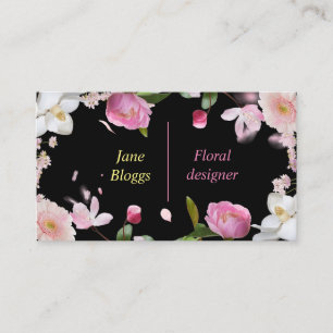 Florist flowers Floral business Card