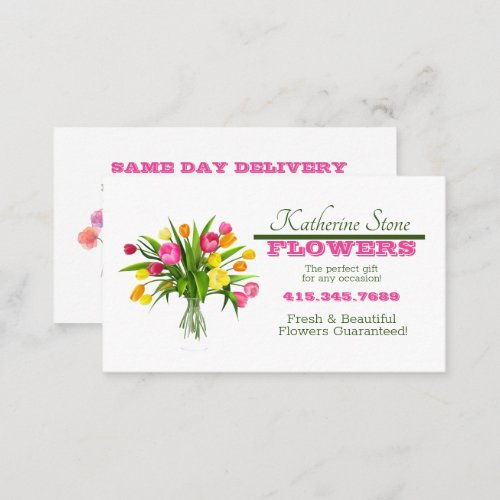 Florist Flowers for any Occasion  Business Card