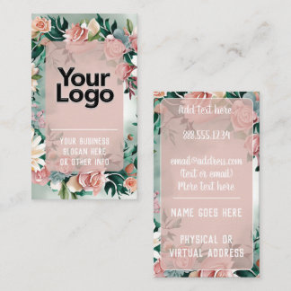 Florist Gardener Landscape Artist Pastel Floral  Business Card