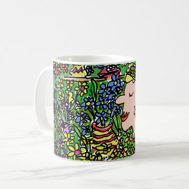 Florist or Flower Seller Fun Coffee Mug (Front Left)