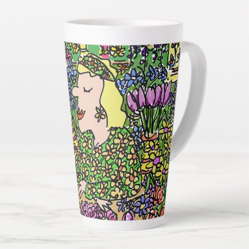 Florist or Flower Seller Fun Latte Mug