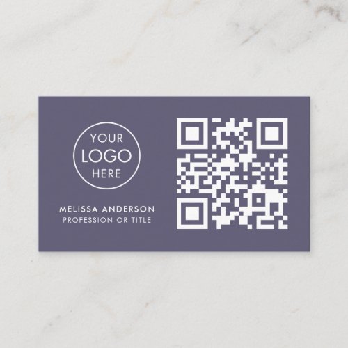 Florist Professional QR Code Logo Modern Business Business Card