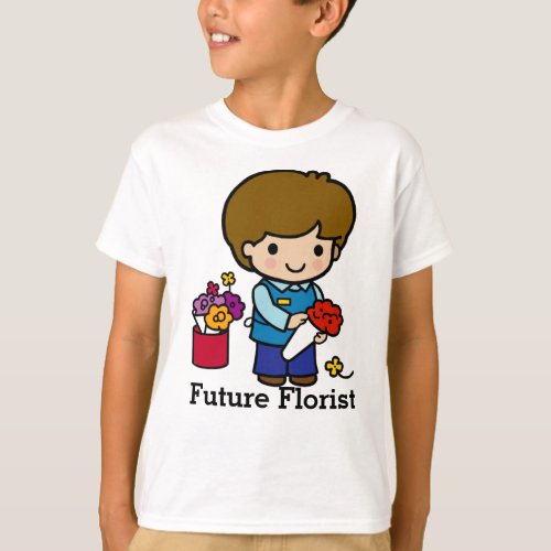 Florist with Flowers T_Shirt