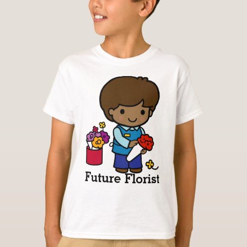 Florist with Flowers T_Shirt