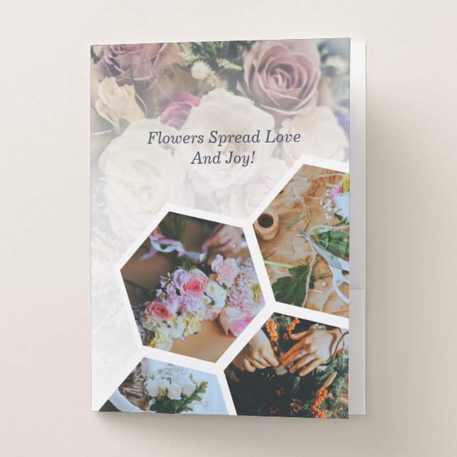 Florist Workshop Presentation Pocket Folder (Front)