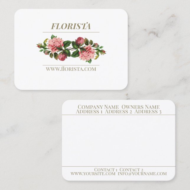 Florista - Business Card (Front/Back)
