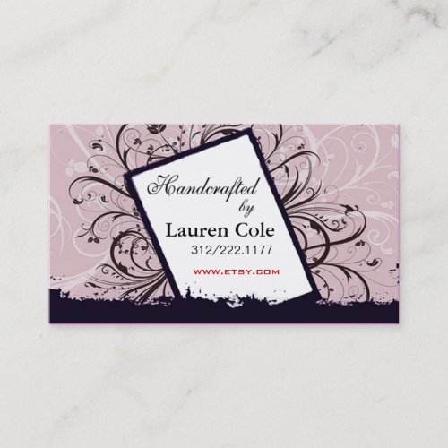 Florista Handcrafted by custom crafts Business Card