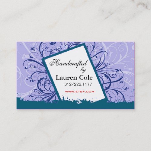 Florista Handcrafted by custom crafts Business Card