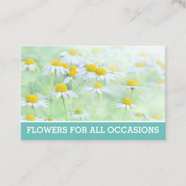 Florists & Flower Sellers Florist Business Card (Front)